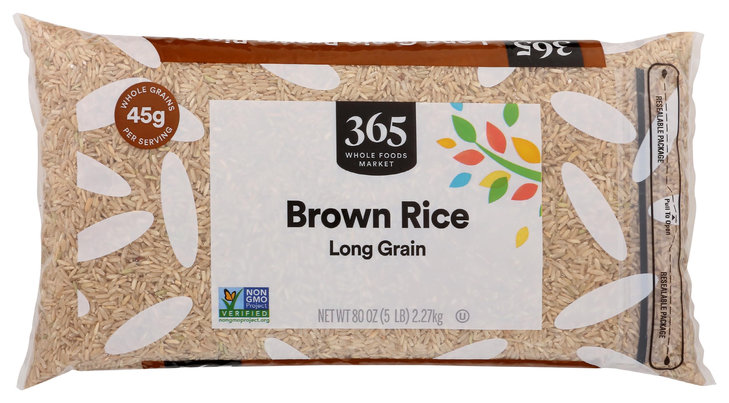 365 by Whole Foods Market, Long Grain Brown Rice, 80 Ounce