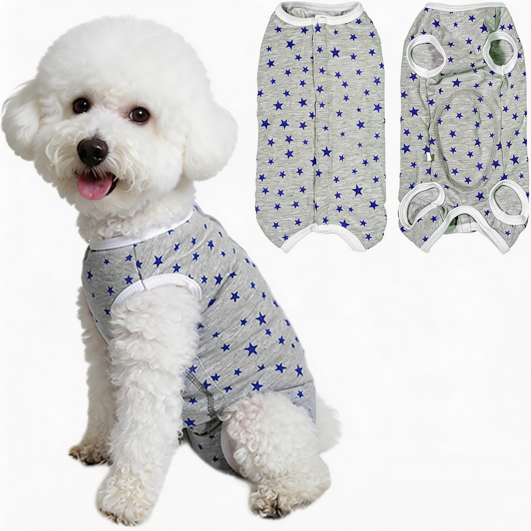 Paipeper Dog's Recovery Suit Post Surgery Shirt for Puppy, Small Dog Surgical Recovery Suit for Female Male Dogs, Dog Onesie Protect Surgical Wound(