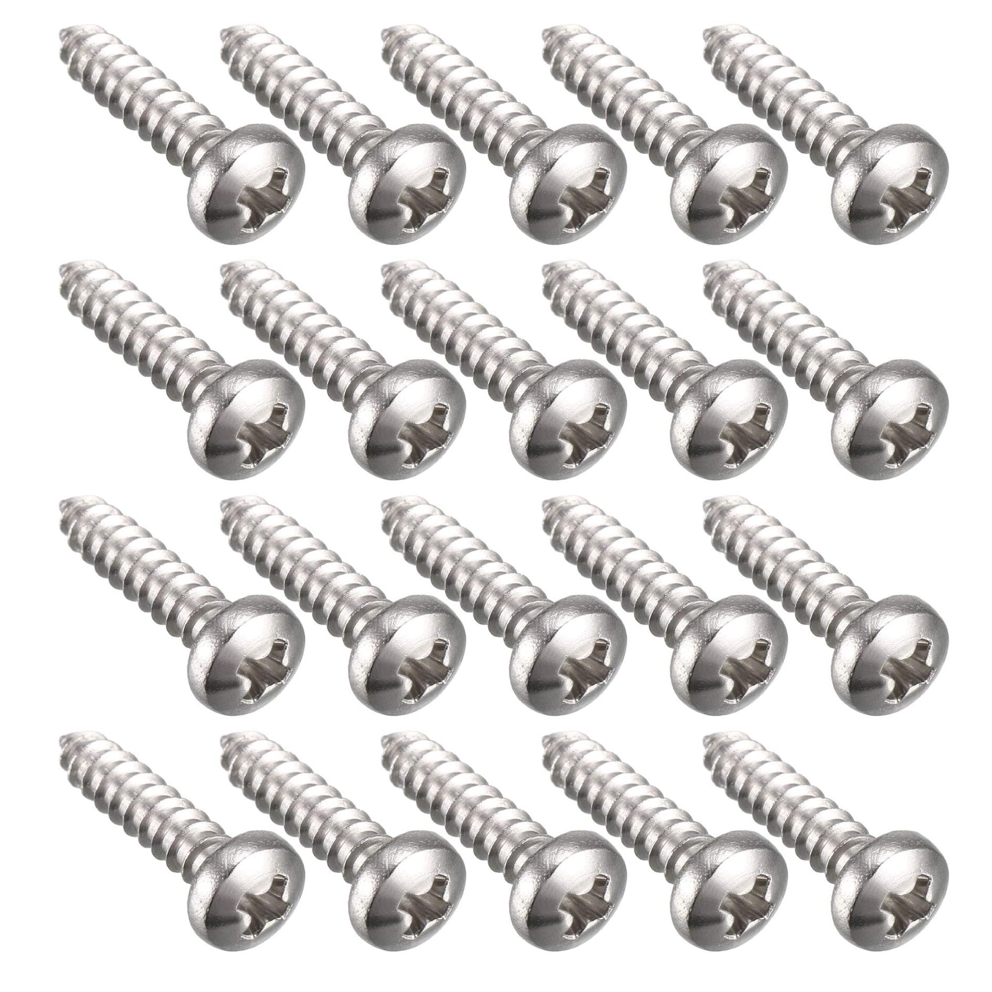 TA-VIGOR 100Pcs Self Tapping Screws, M2.9 Phillips Pan Head Screw, 13mm Round Head Tapping Screws
