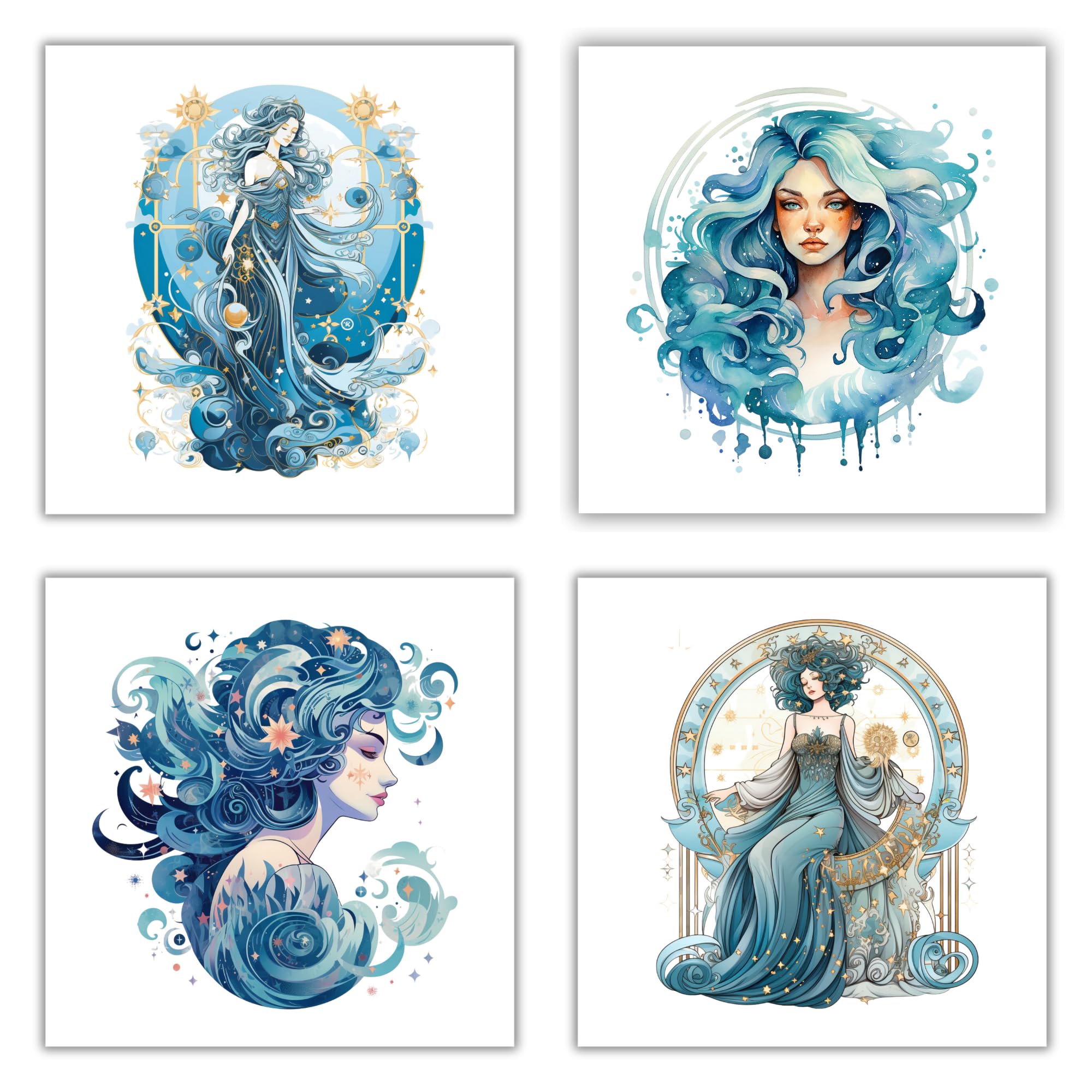 Libra Zodiac Stickers 20-Pack - 2.5 Inch Vinyl Decals For Laptops & Water Bottles