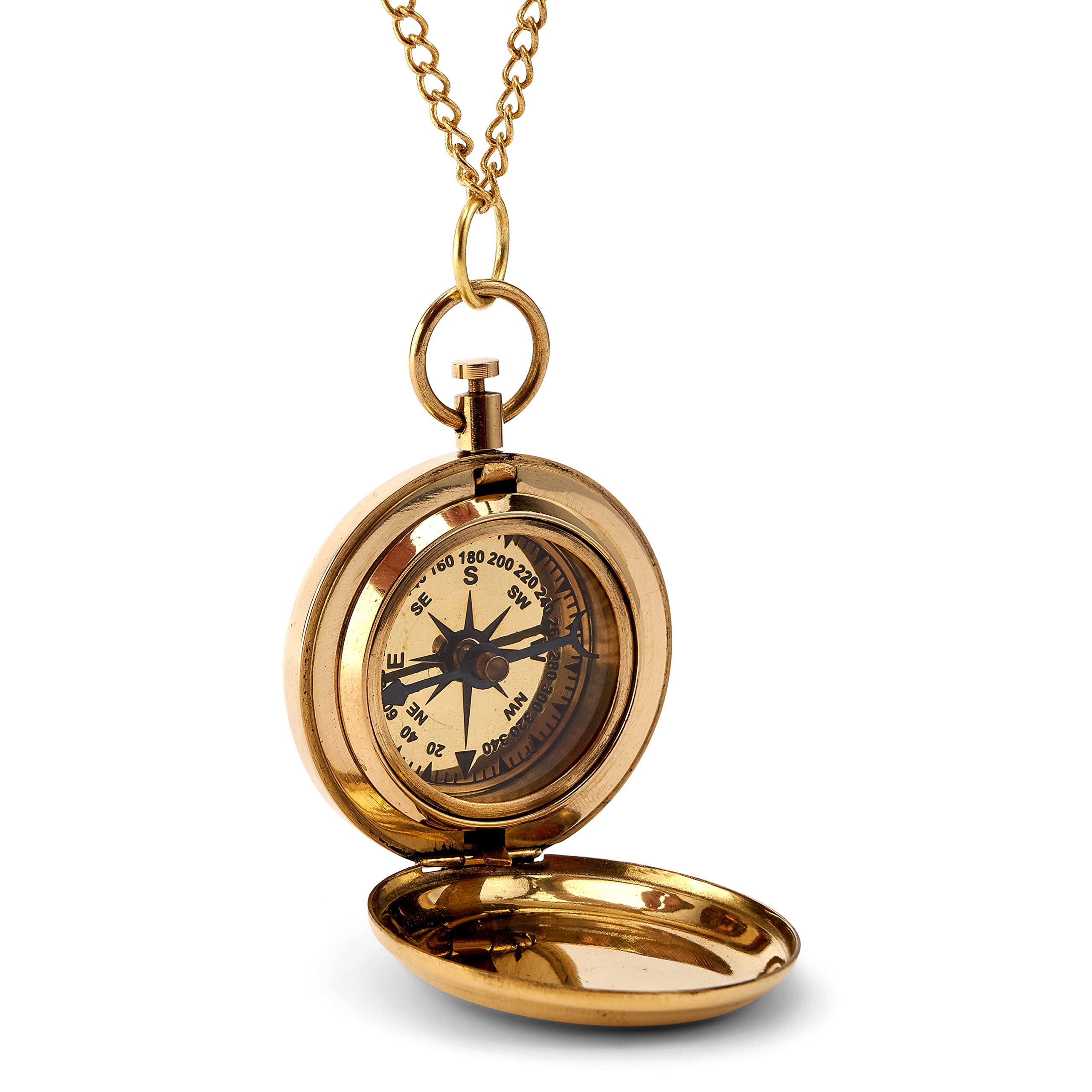 NKlaus Bussola in ottone da 5 cm in formato orologio da tasca bussola marittima indicatore di direzione 11673