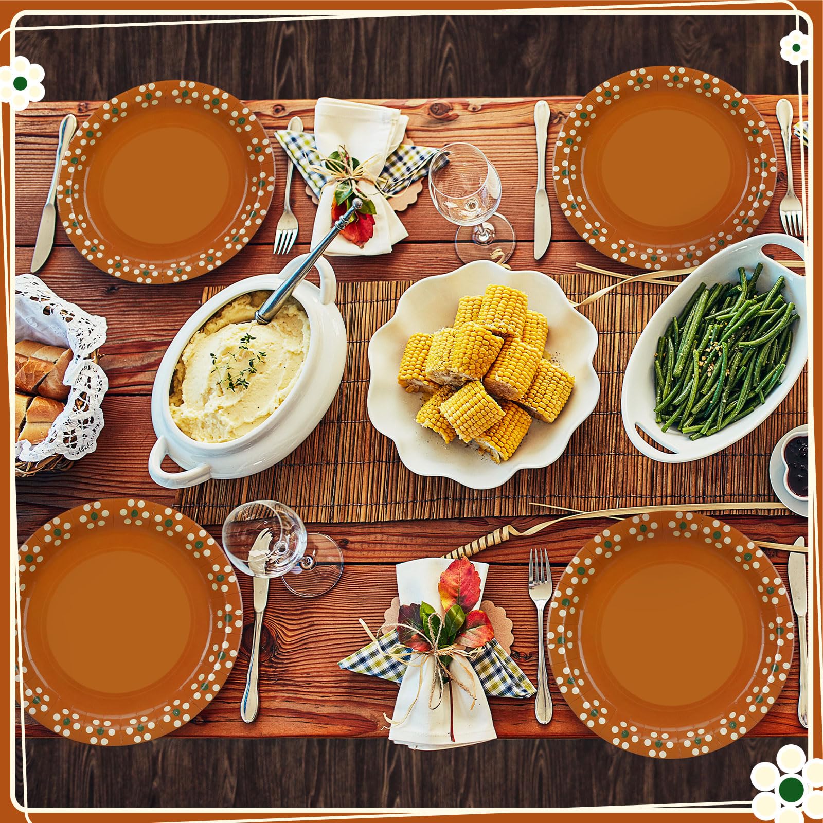 Yungyan 50 platos de fiesta Cielito Lindo de 9 pulgadas, platos de barro, mexicanos, platos de papel, baby shower, Cielito Lindo, suministros de fiesta, plato mexicano, terracota, flor, arcilla