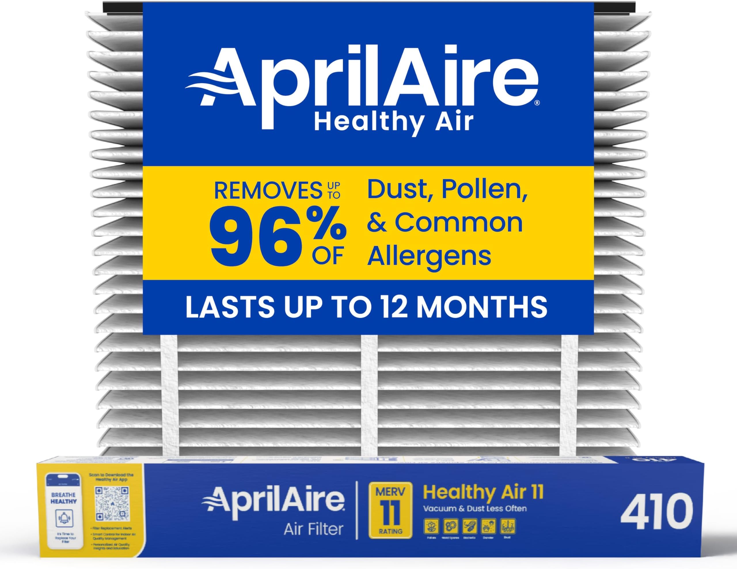 Aprilaire 410 Air Filter Single Pack for Air Purifier Models 1410, 1610, 2410, 3410, 4400