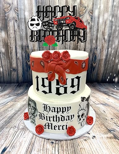 Miniatura 4 de Cholo - Decoración para pastel de cumpleaños de los años 2000, decoración de fiesta de cumpleaños Cholo con purpurina para niños, niñas, hombres y