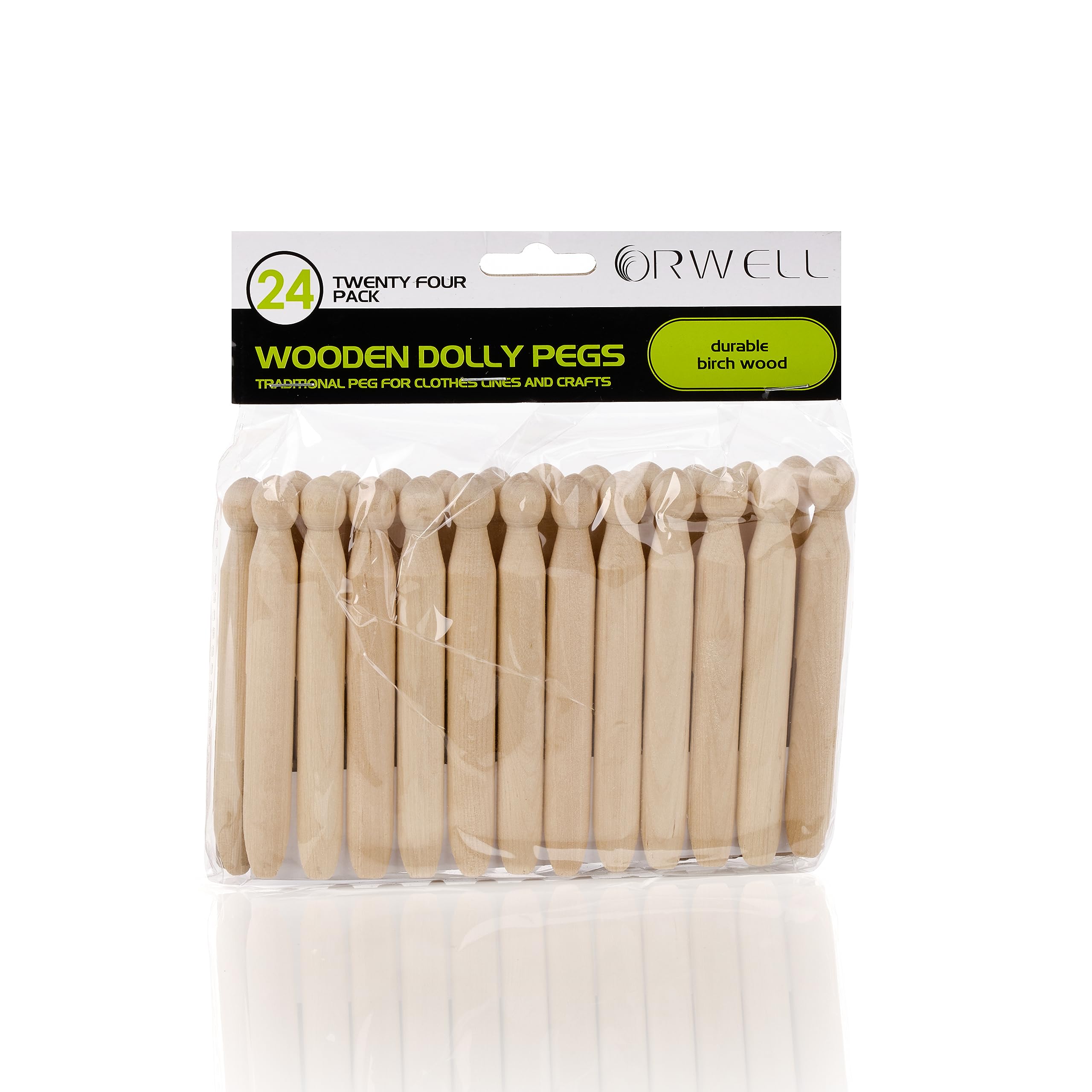 Orwell Wooden Dolly Peg 24 Pack