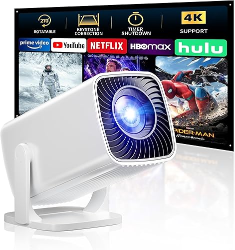 Mini proyector, proyector portátil Full HD 1080P, proyector de cine en casa con soporte de 270, compatible con smartphoneTV Stickportátilconsolas de