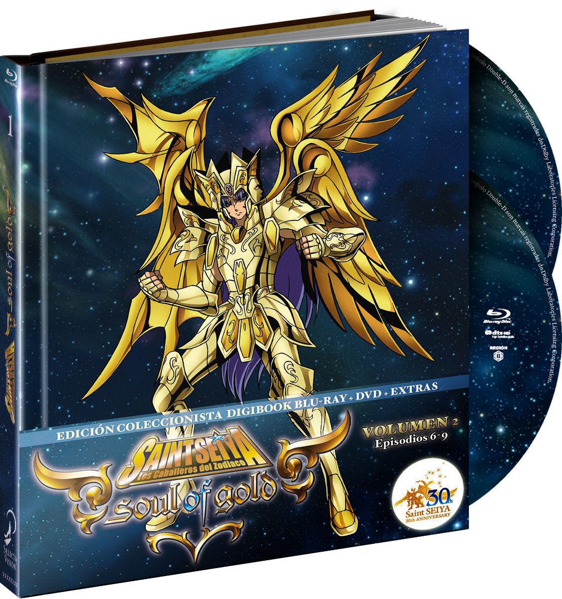 Edición Coleccionistas en Blu-Ray de Saint Seiya Soul Of Gold Vol.2 Digibook con estuche de lujo