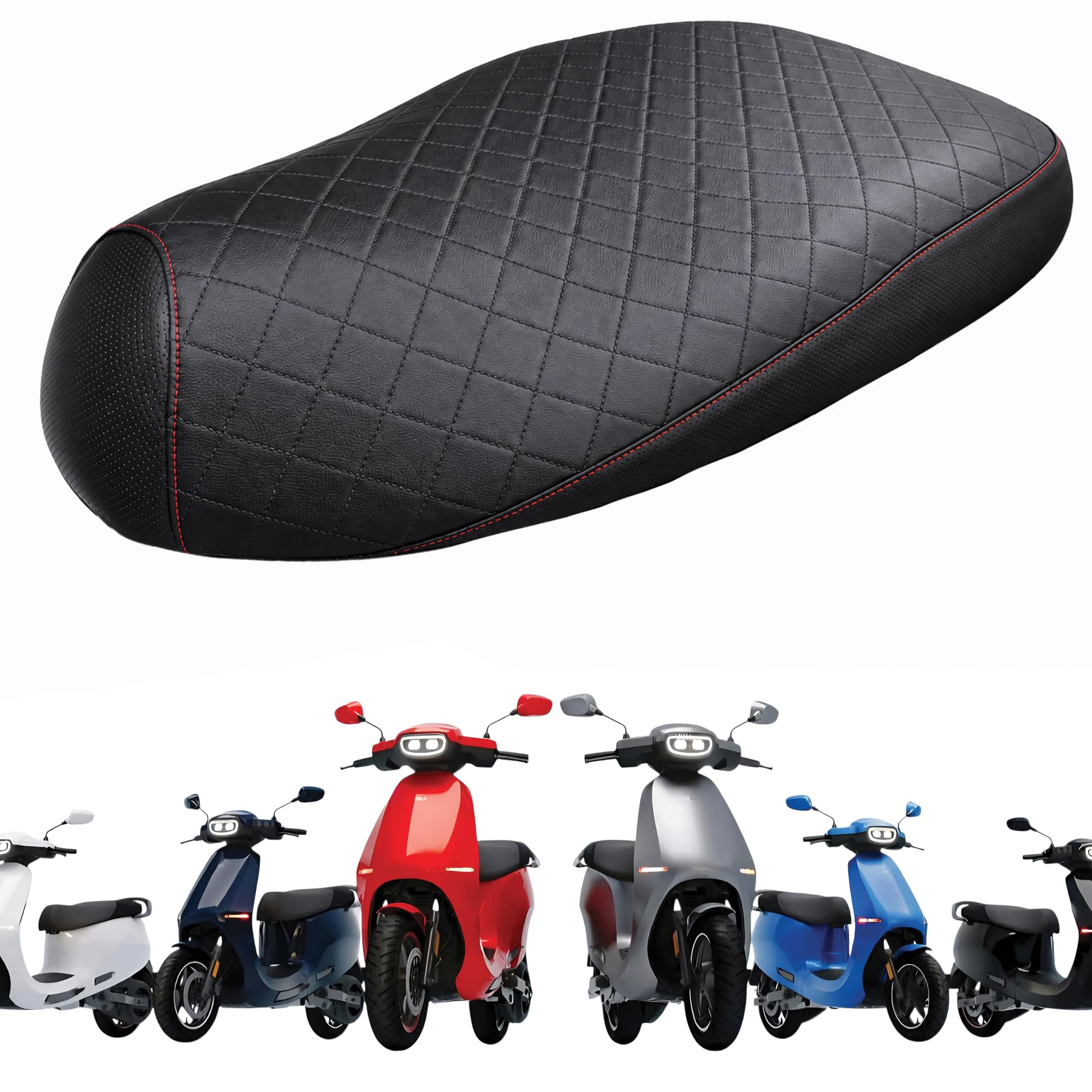 Ola Electric Seat Cover for S1 Pro, S1 Air, S1X+ | Gen 1 & 2 | Waterproof Faux Leather | with Installation Guide | Long Ride Comfort | Verified Quality | Anti-Slip-picture-41