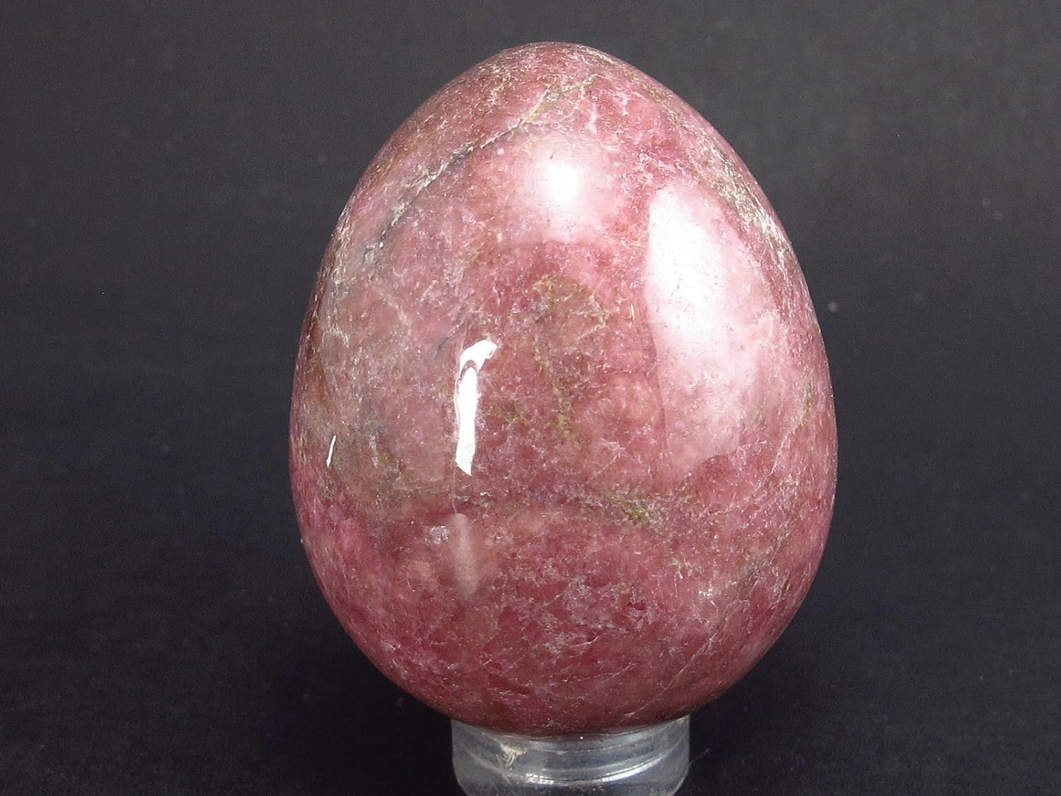 Pink Rhodonite Rodonite Egg From Canada - 1.8"