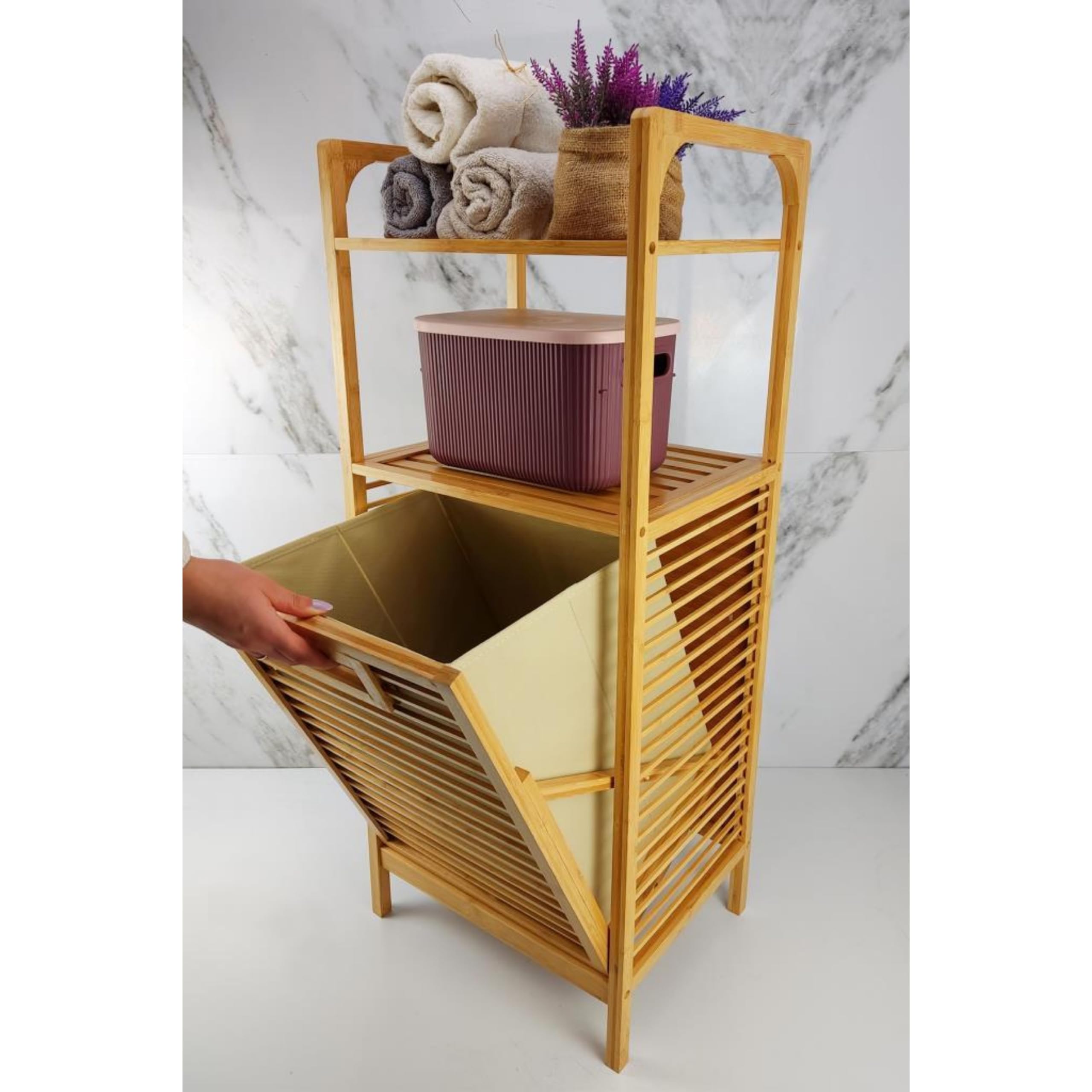 Bambú Cajas Almacenaje Ikea Kallax Organizador Armario Hennez