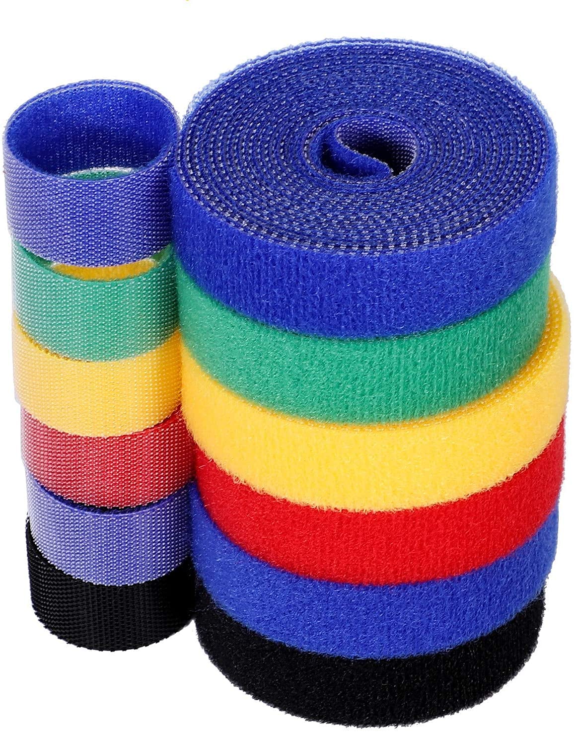Aeoss Cable Straps 10 Roll Reusable Cable Ties Hook & Loop Nylon Fastening Tape Wire Organizer for Power Wire Management Self Gripping Cord Rope Holder Multicolored (SET OF 10 PCS) (B098L7X8LW) Amazon Price History, Amazon Price Tracker