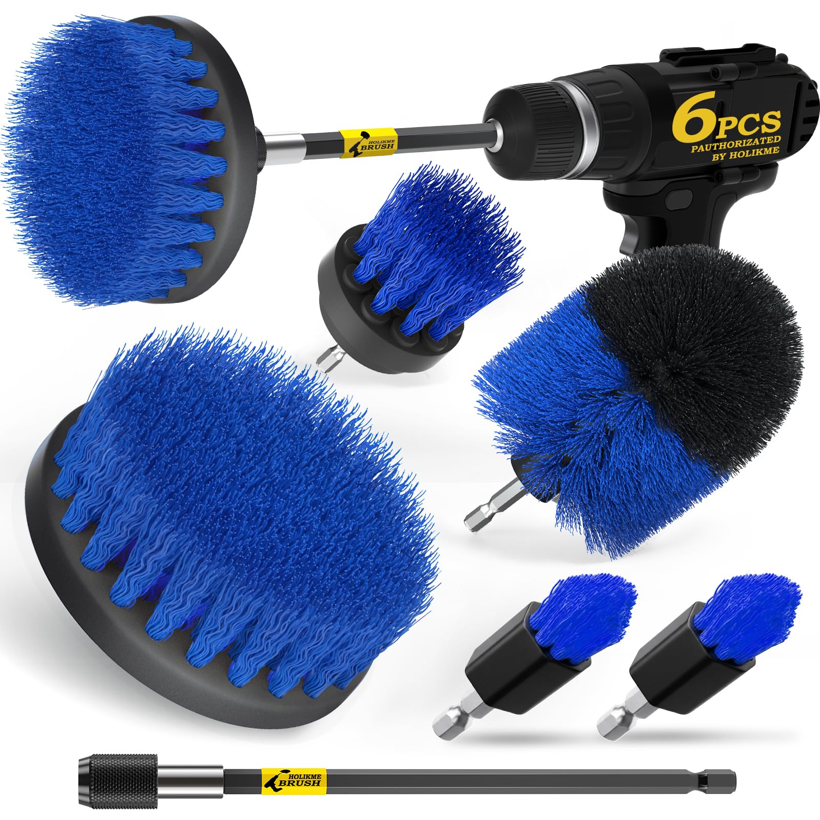 Holikme Drill Brush Set - Power Scrubber for Grout & More -9 Holikme Drill Brush Set - Power Scrubber for Grout & More -9