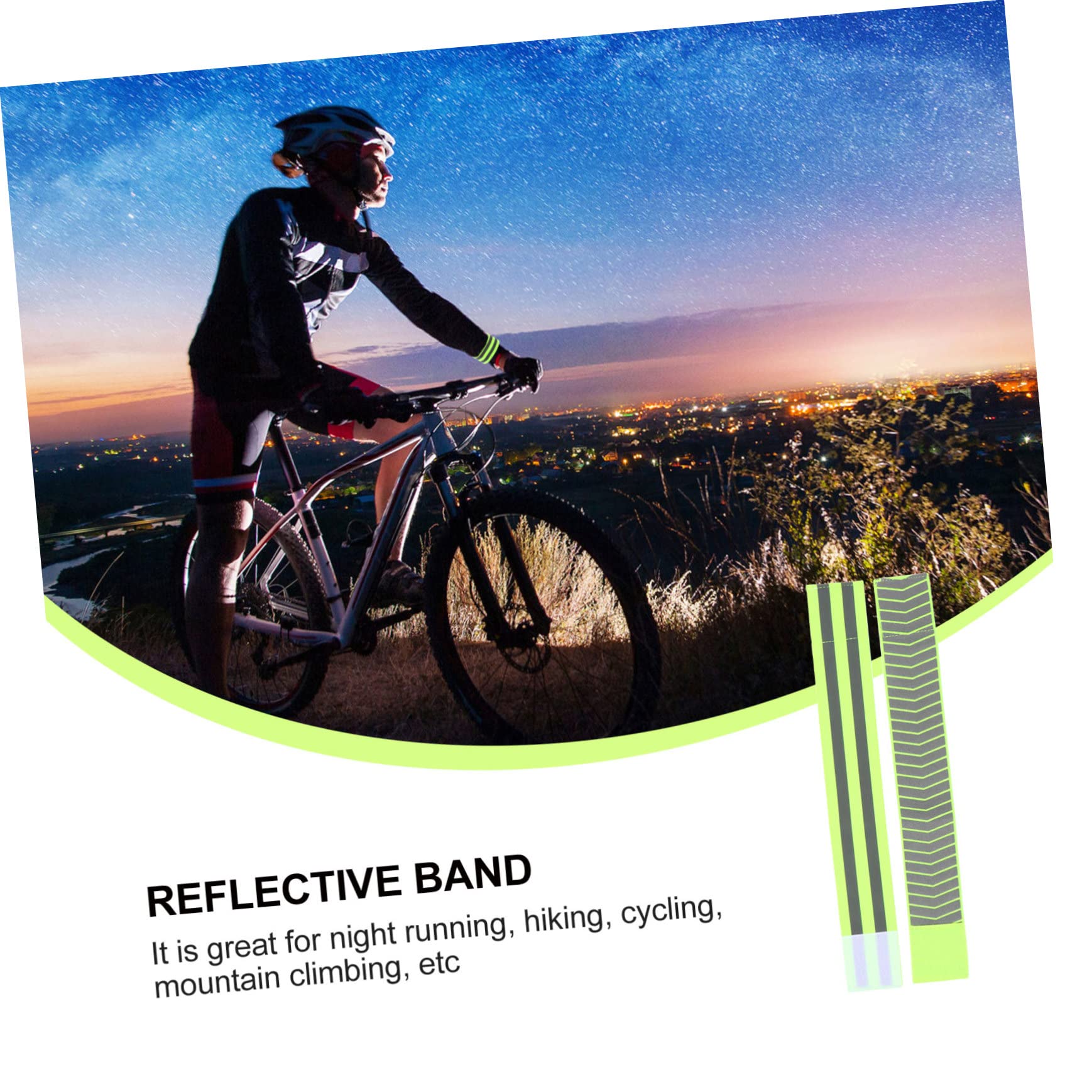Bandes Réfléchissantes pour Sports Nocturnes Brassards De Visibilité pour Course Randonnée Cyclisme