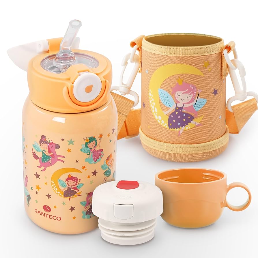 SANTECO 水筒 MARA 魔法瓶 450ML 子供用 ストロー付き 直飲み Amazon | SANTECO 水筒 MARA 魔法瓶 450ML 子供用 ストロー付き