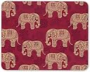 ZORI RED Elephants Gaming Mouse Pad - Computer Laptop PC| Work from Home/Office | Anti-Skid, Anti-Slip, Rubber Base | (MP341_RED_Elephants) gallery image