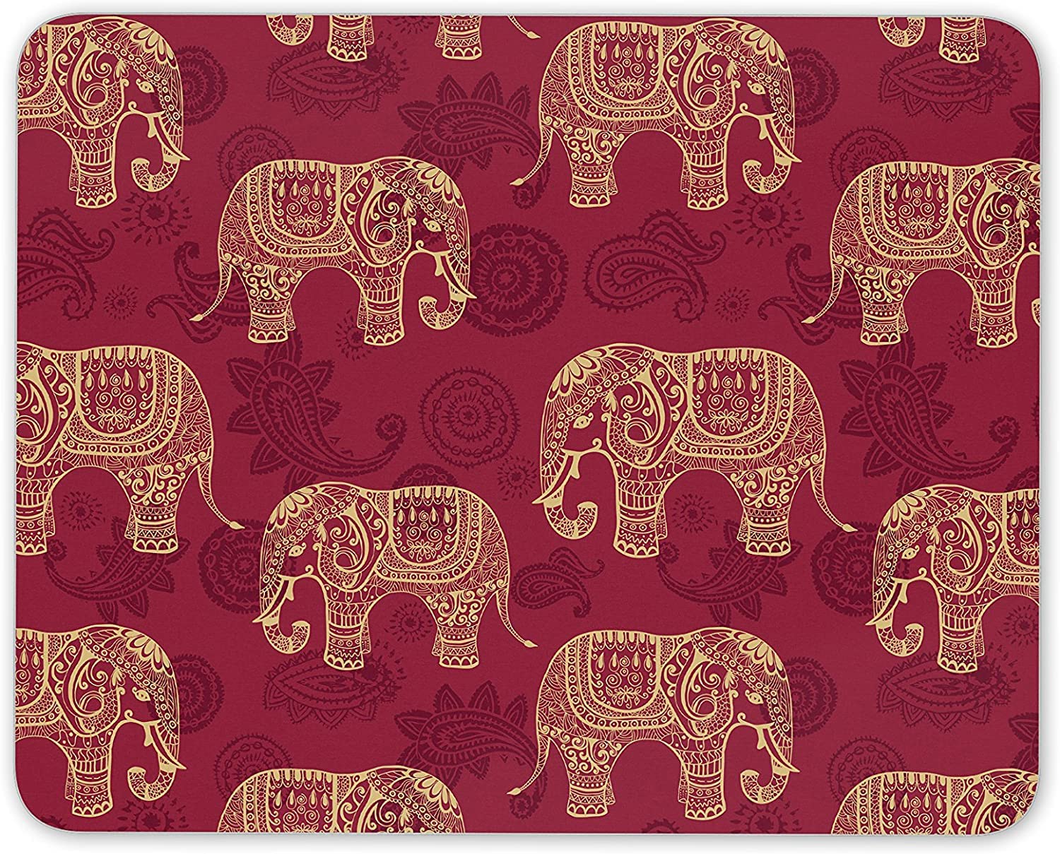 ZORI RED Elephants Gaming Mouse Pad - Computer Laptop PC| Work from Home/Office | Anti-Skid, Anti-Slip, Rubber Base | (MP341_RED_Elephants) (B09Y27L72Y) Amazon Price History, Amazon Price Tracker