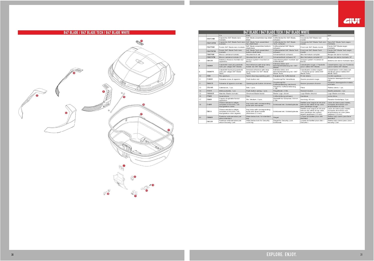 Catadiottri Fascione Fumé Con Parabole Cromate Givi Z561KITF Per