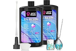 Epoxy Resin UV, Sologic Resinrockers UV Resin 500g Crystal Clear High Strength...