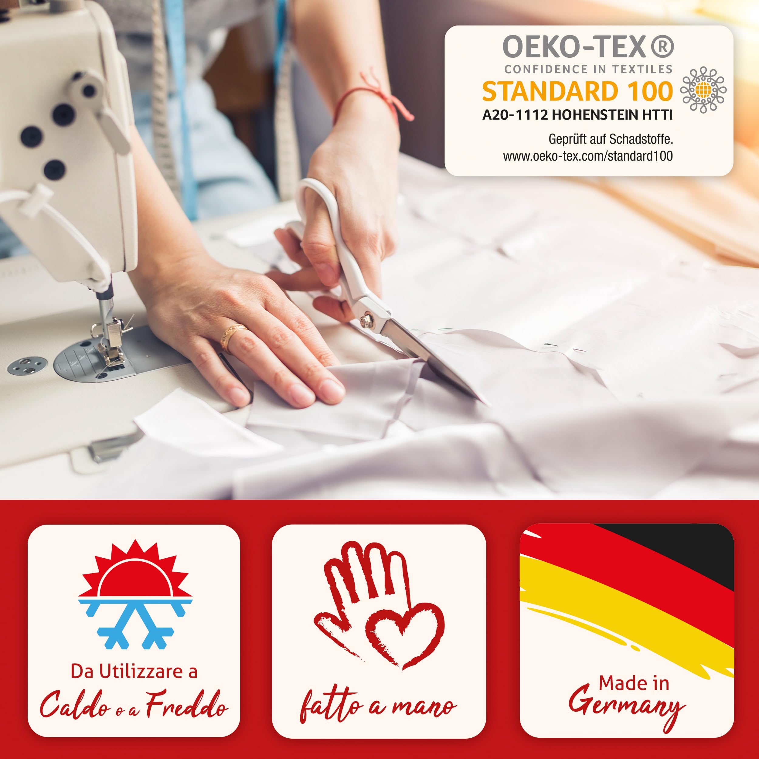 Cuscino Termico Microonde o Forno | Fascia Riscaldante Schiena | Termoforo Cervicale e Spalle | Riempimento Semi di Colza, Fatto a Mano | ca.50x20cm, Cotone OEKO-Tex | Cuscino Collo
