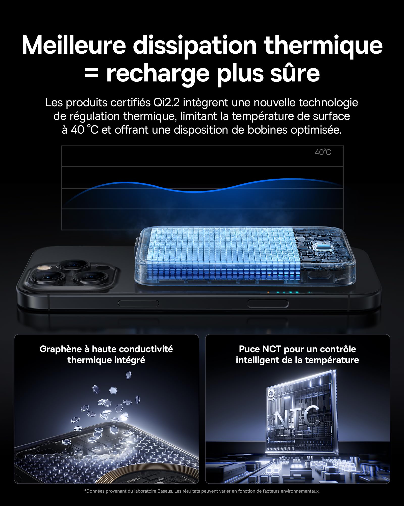 Baseus PicoGo Qi2.2 Certifiée Batterie Externe Magsafe, PD USB-C 45W, Power Bank Magnétique sans Fil 25W, Batteria Magsafe 2 * 5000mAh Compatibile avec iPhone 17/16/15/14/13/12/Pro/Pro Max Series