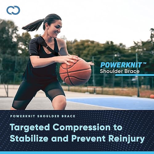 Miniatura 3 de Copper Compression Soporte de hombro  Alivio del dolor de hombro con tecnología de compresión PowerKnit  Soporte ortopédico de hombro para hombres y