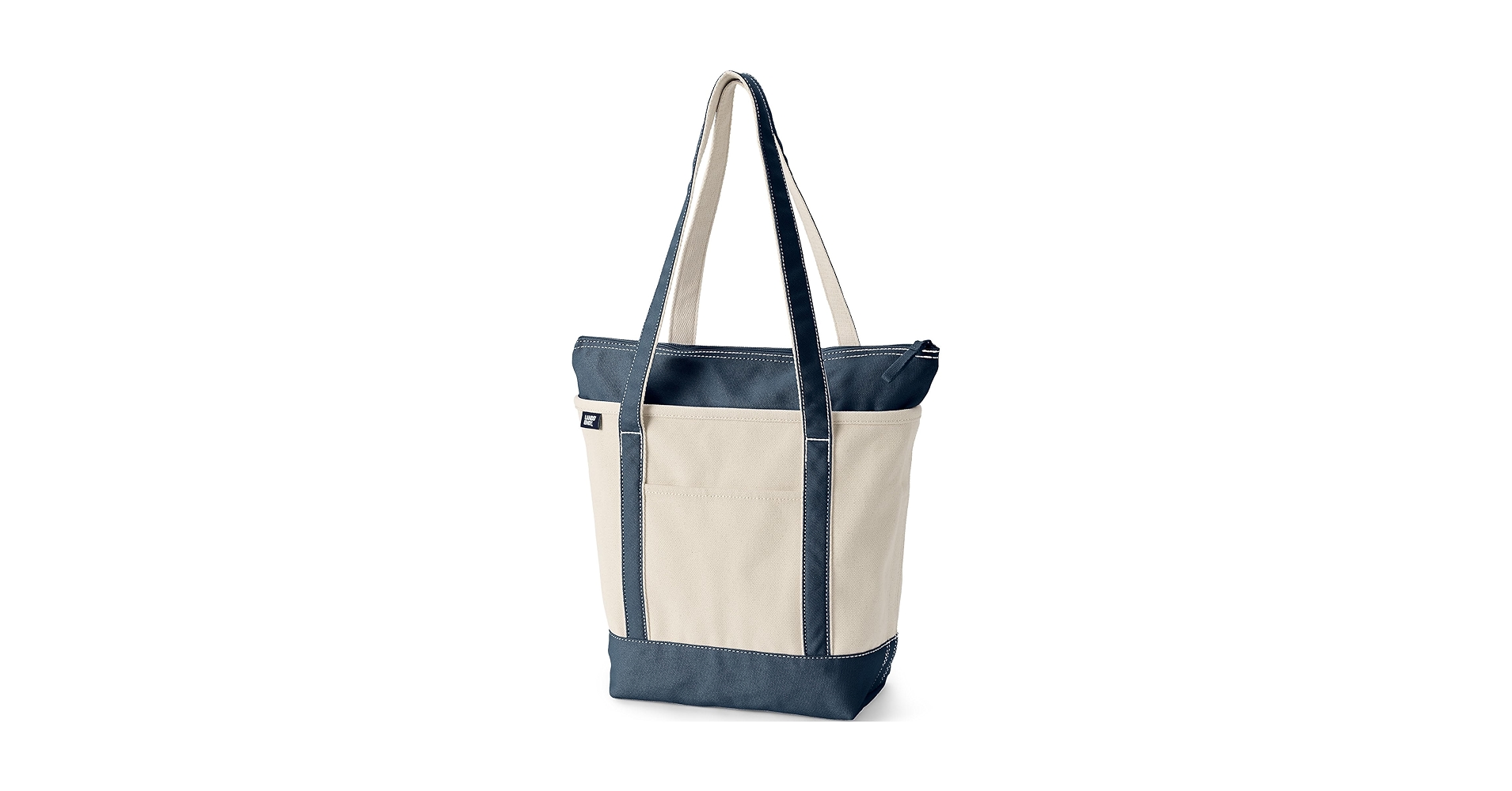 Land’s end tote bag made in USA Amazon.com | Lands' End Solid Long Handle Zip Top Canvas