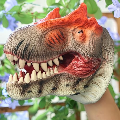 Miniatura 3 de Gemini&Genius Marioneta de animal de oso negro  Juguete aterrador para niños para juegos de rol y narración de cuentos  Marioneta de mano de goma