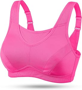 Wingslove High Impact Sports Bras for Women Plus Size Non Padded Wirefree Workout Bra Bounce Control