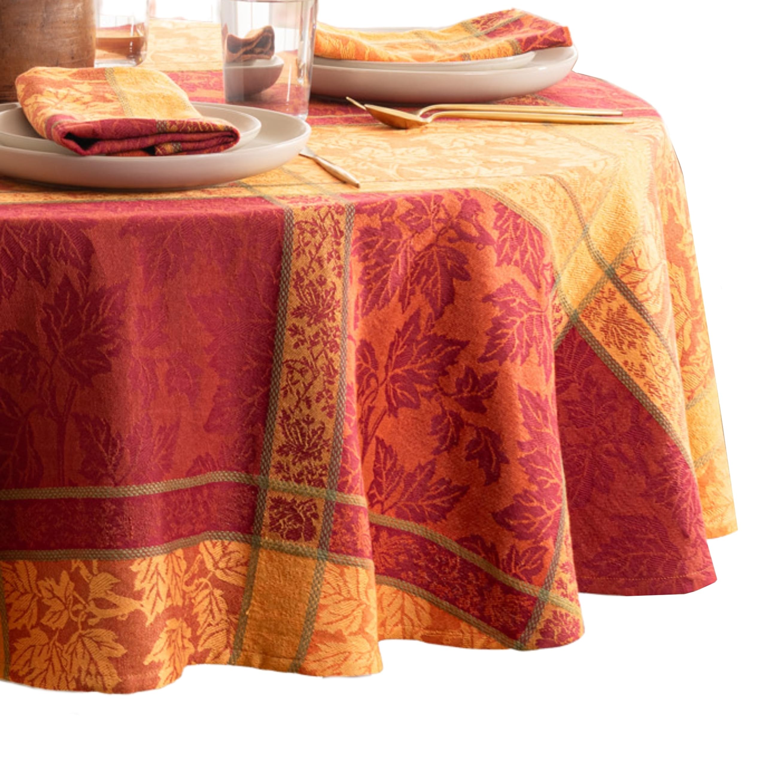 Amazon.com: Elrene Home Fashions Maplewood Leaf Jacquard Fall