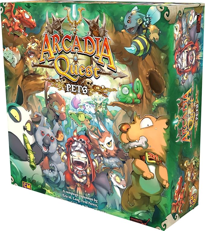 Arcadia Quest Pets Board Game Expansion Strategy Game