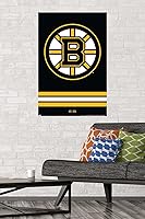Vista 2 de Trends International NHL Boston Bruins - Póster de pared con logotipo 21, 22.375 x 34 pulgadas, versión sin marco
