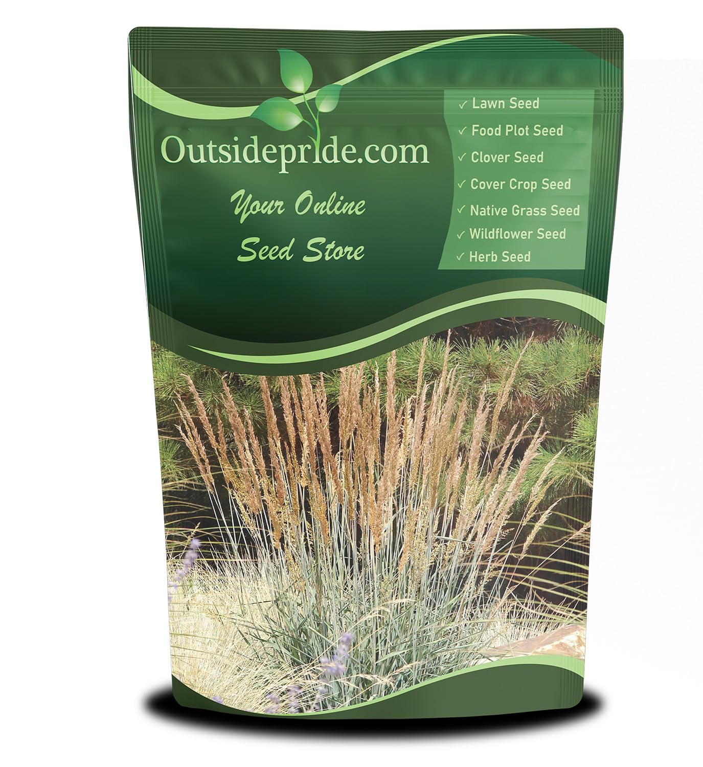 Outsidepride Indian Native Grass Seed - 1 lb. Perennial, Low Maintenance, Drought-Tolerant Prairie Grass Seed for Wildlife Habitat, Livestock Forage, Ornamental Landscaping & Erosion Control