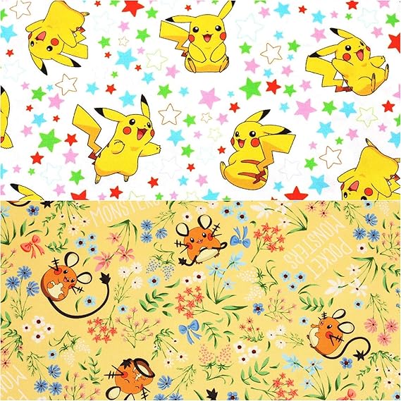 Amazon ポケモンスター 生地 10枚 セット45cm X 53cm ポケモン柄 カットクロス 福袋 Diy 手芸 手作り ハンドメイド用 入園 入学 かわいいポケモン柄 Bセット コットン100 Pocket Monster Pokemon 45cm X 53cm 布 生地 通販
