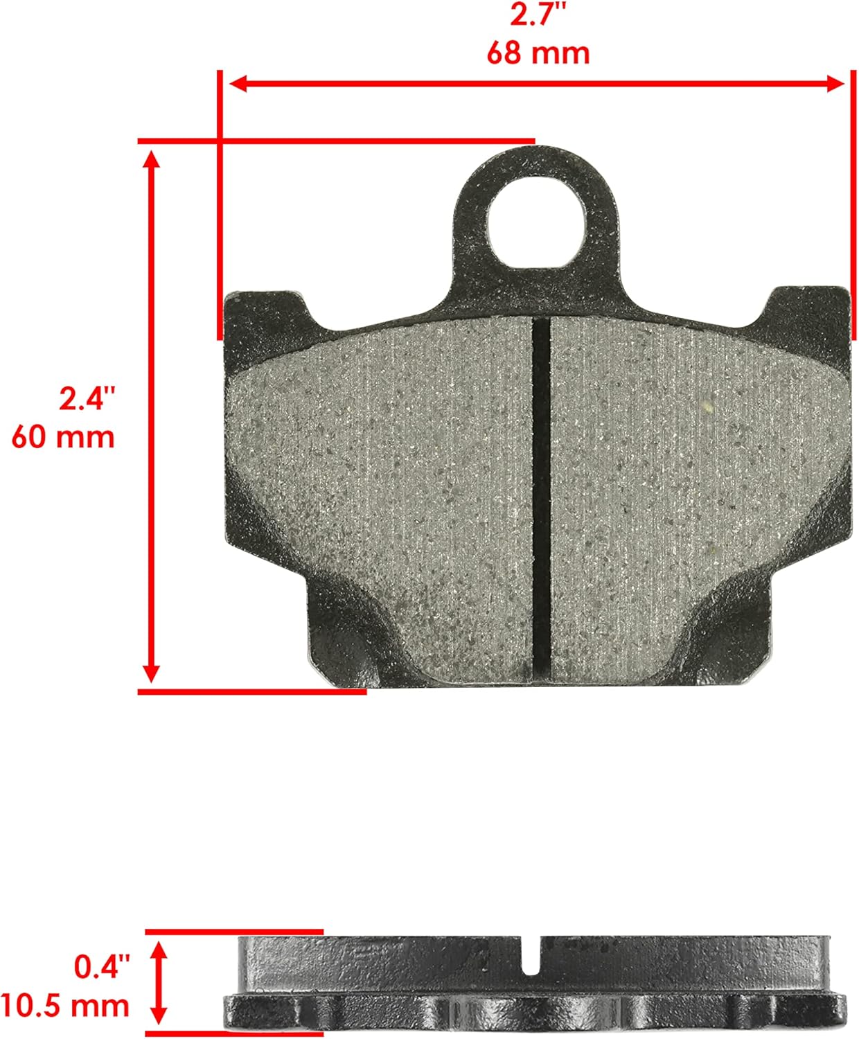 Caltric Front Brake Pads & Rear Brake Shoes Compatible with Yamaha Xs400 Xs-400 Maxim 400 1982 1983 New