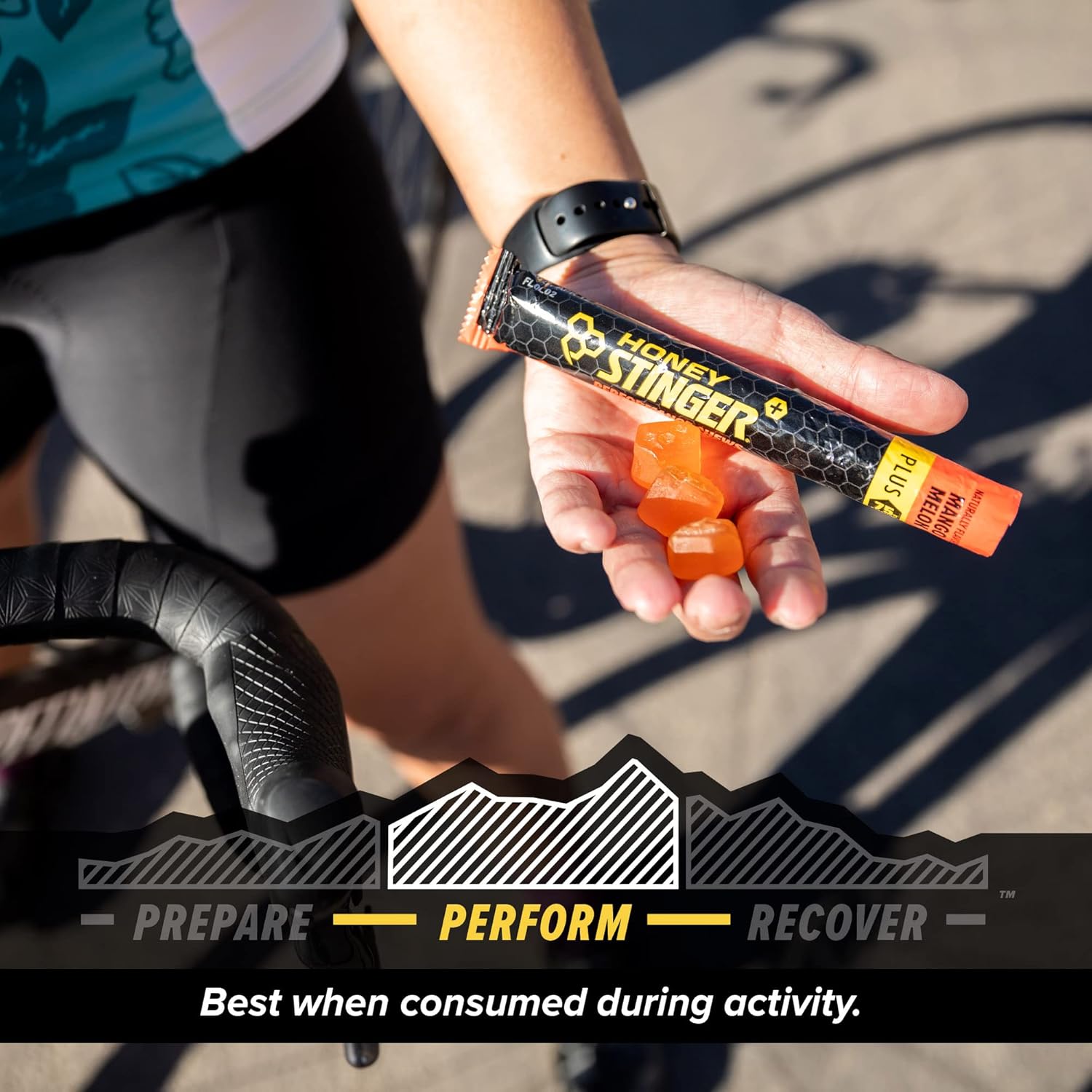 Honey Stinger Mango Melon Performance Energy Chew | Gluten Free | With Caffeine | For Exercise, Running and Performance | Sports Nutrition for Home & Gym, Pre and Mid Workout | 12 Pack, 21.6 Ounce : Health & Household