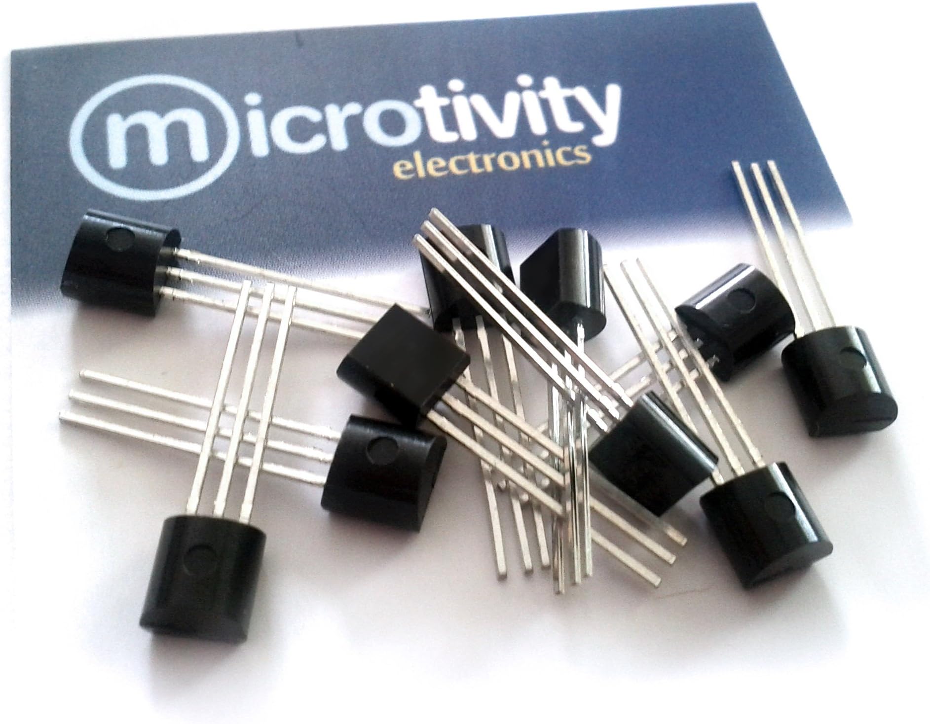 microtivity Pack of 10 2N2222 NPN Bipolar Amplifier/Switching Transistors