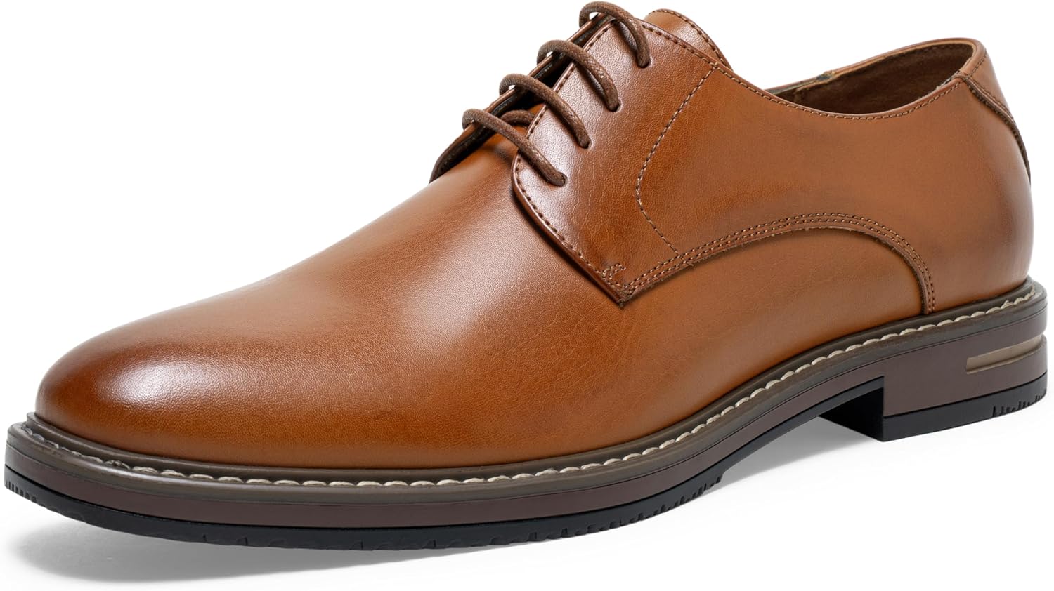 Jousen Men's Dress Shoes Cap Toe Formal Oxfords for Men Business Lace Up Casual Shoes