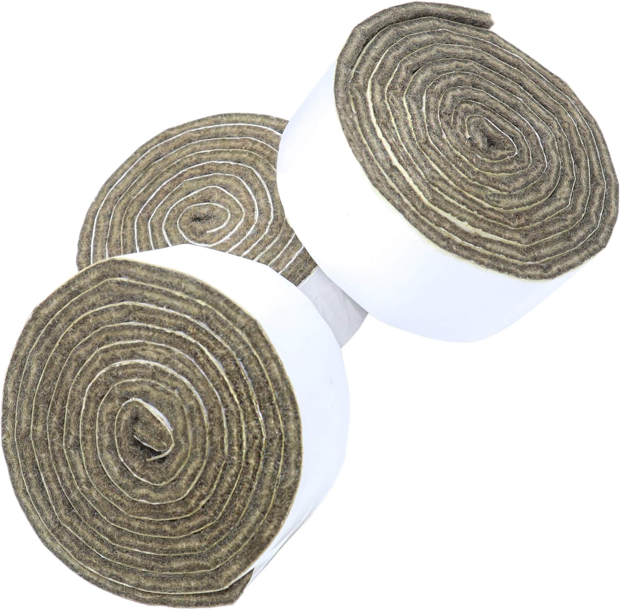 Adsamm® / 128 x Selbstklebende Filzgleiter/Braun/ø 12 mm/Rund / 1.5 mm dünne Selbstklebende