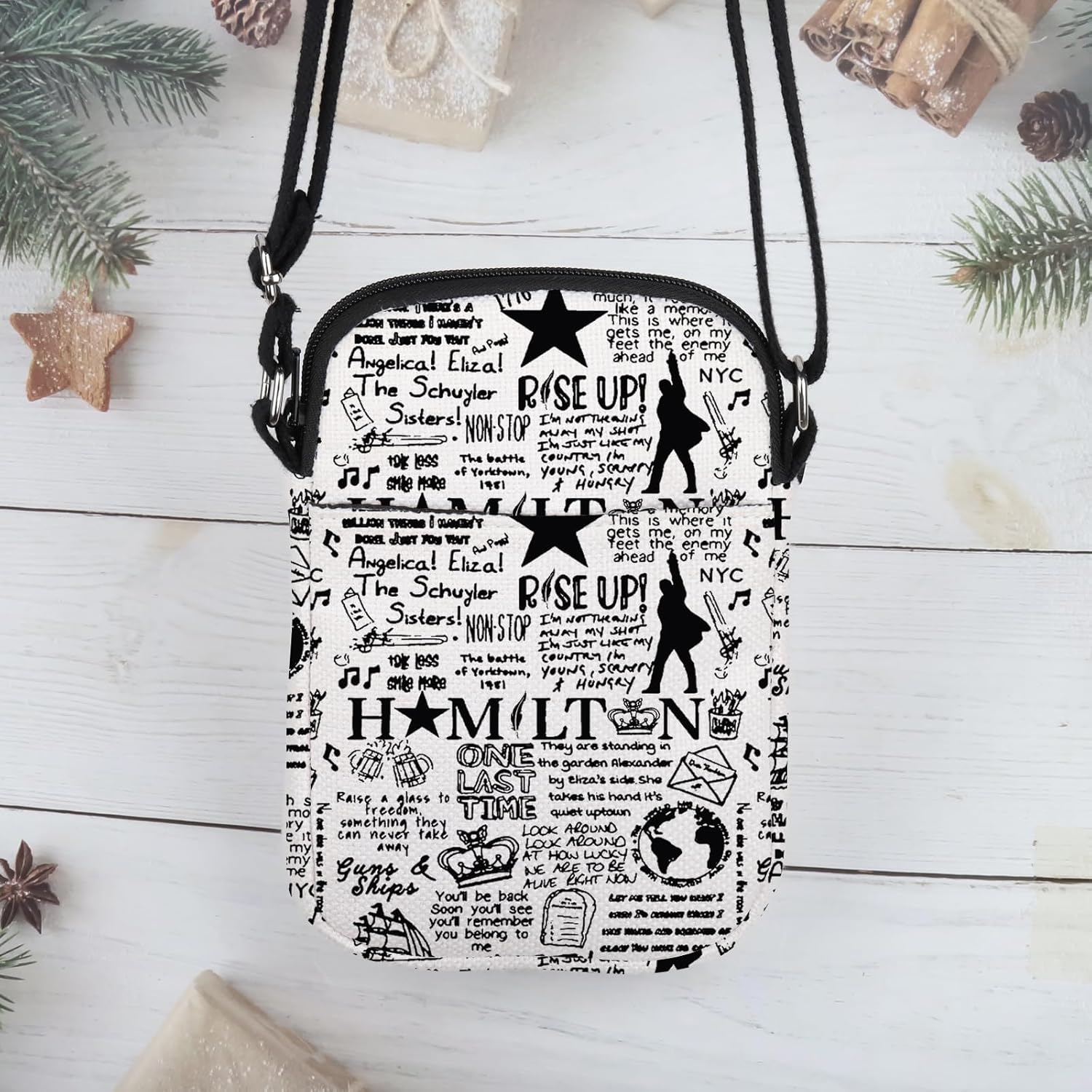 POFULL Musical Lover Crossbody Bag Musical Merchandise Theater Fans Gift - Image 7