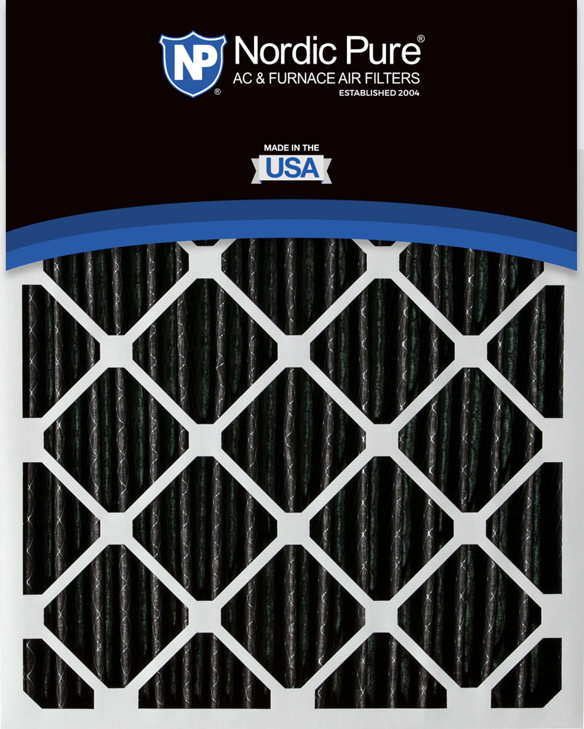 Nordic Pure MERV 12 - Filtros de aire plisados de carbono para horno de CA de 14 x 24 x 1 pulgadas, paquete de 12, pieza