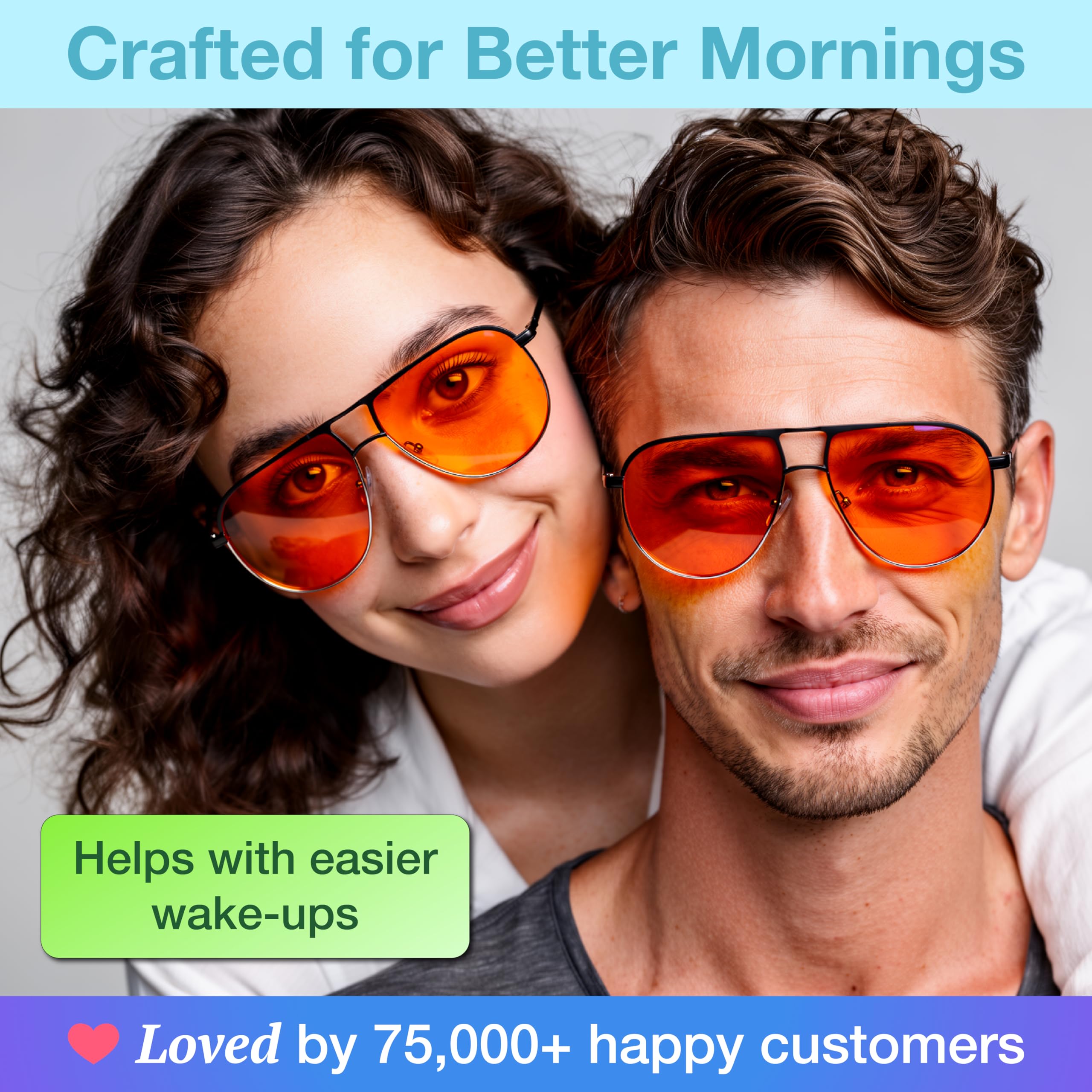 The HEALTH LISTS - Gafas de bloqueo de luz azul para mujeres y hombres, gafas para dormir y migraña