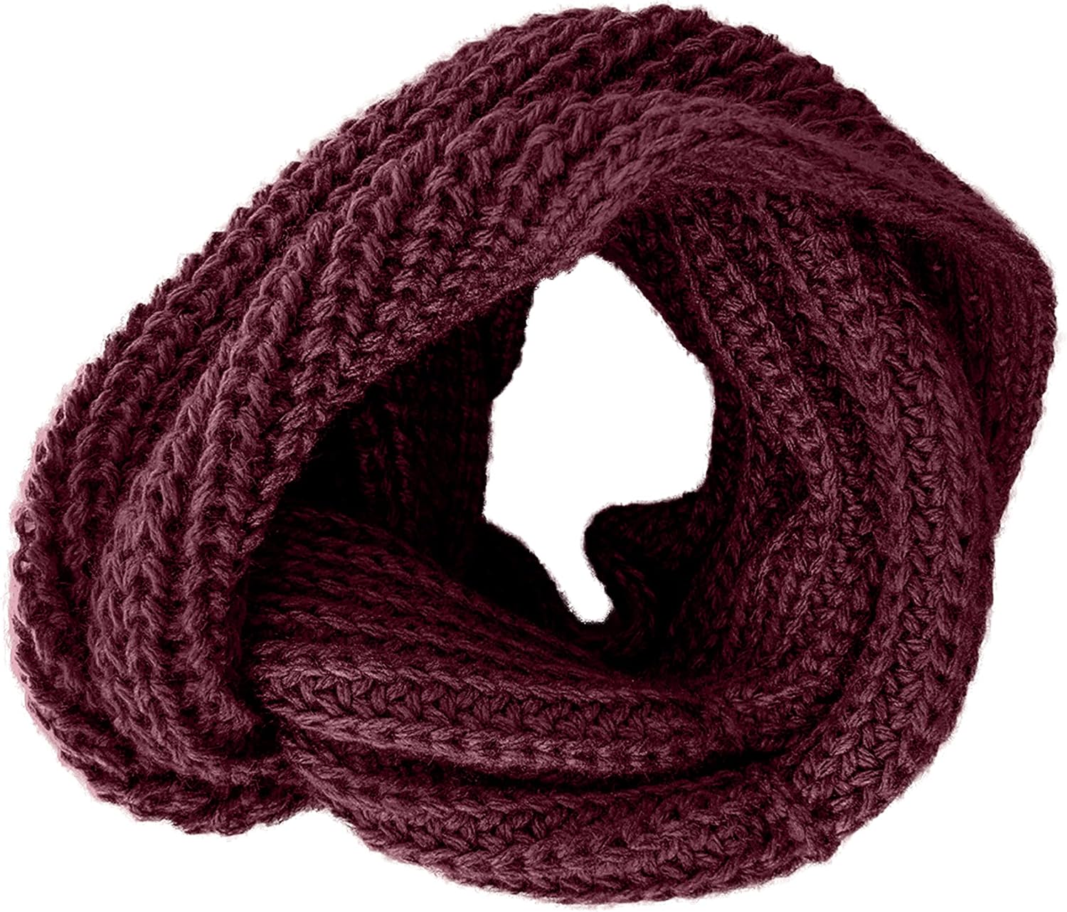 TINKUY PERU Chunky Knitted Scarves, Soft Authentic Peruvian Alpaca Wool Infinity Snood Scarf for Winter, Unisex, One Size, - Image 5