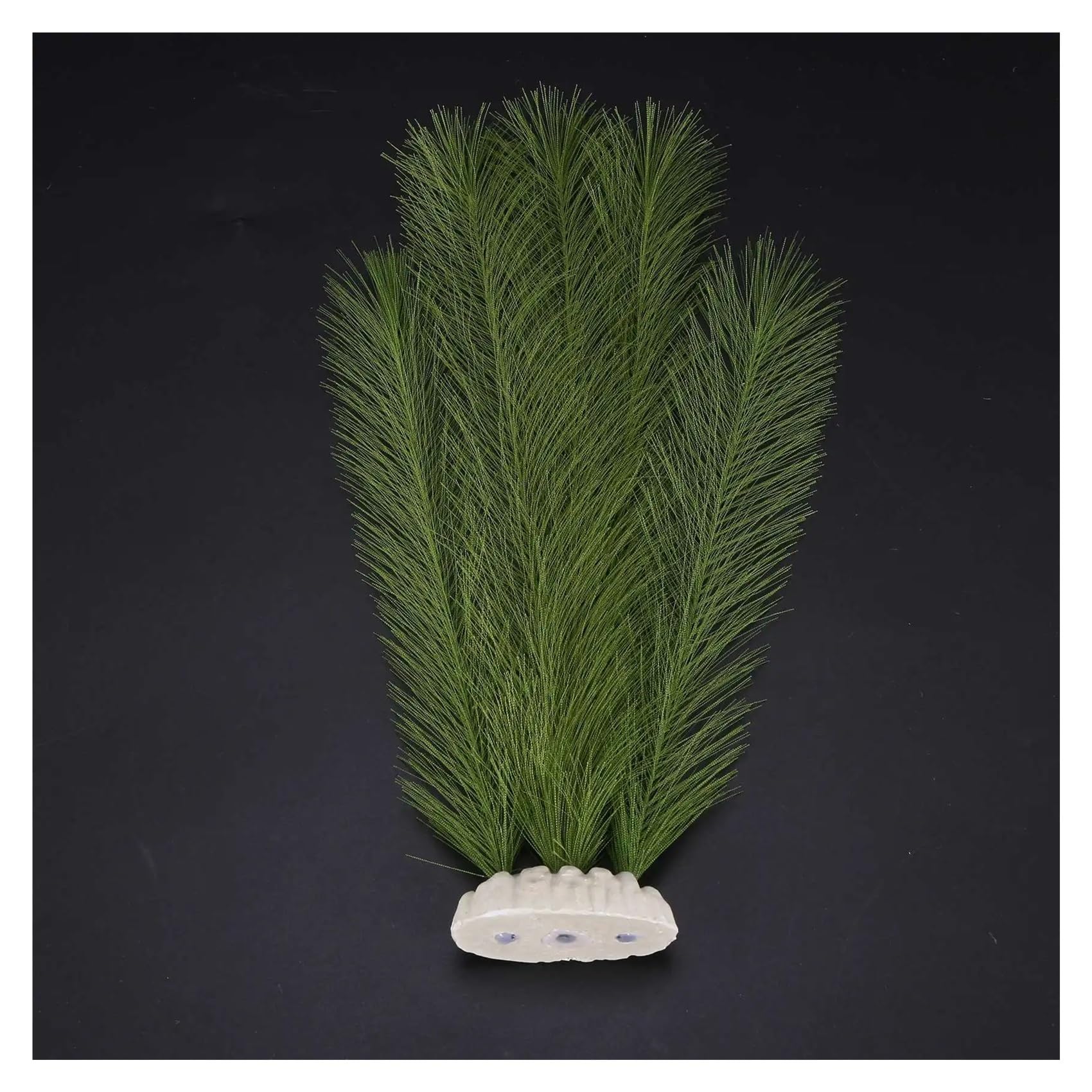 Plantas artificiales de acuario ABS tela seda | Decoración de pecera verde: plantas artificiales