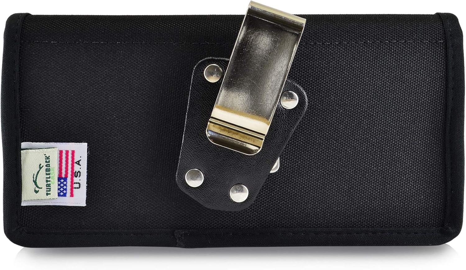 Turtleback Belt Clip Case Designed for Samsung Galaxy Note 10+ Plus (2019) Belt Holster Black Nylon Pouch with Heavy Duty Rotating Belt Clip, Horizontal