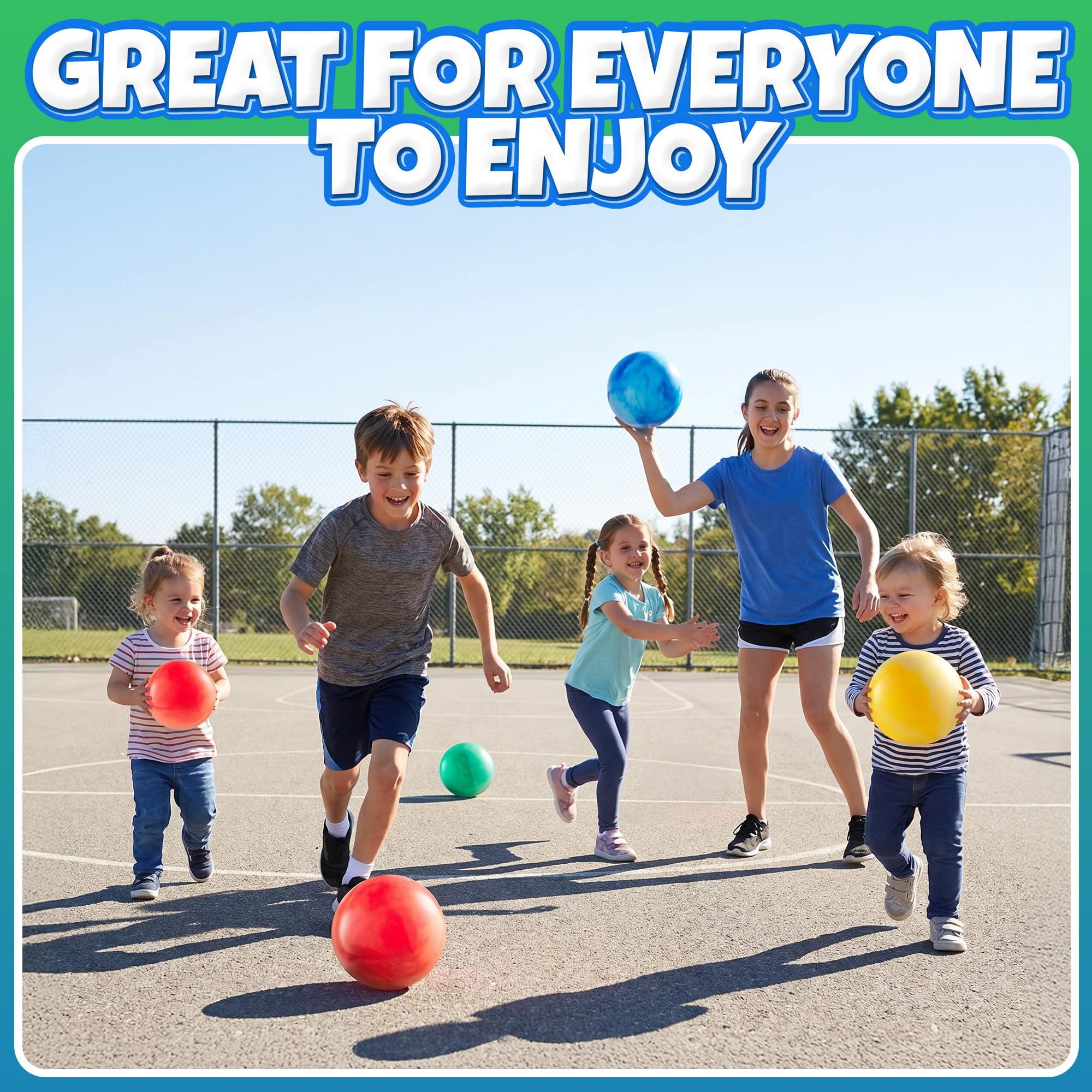 Pelotas de parque infantil (paquete de 5) – Pelotas de actividad inflables de mármol de 5 pulgadas para niños – Bolas de vinilo suaves para niños pequeños, preescolar, guardería, juegos de