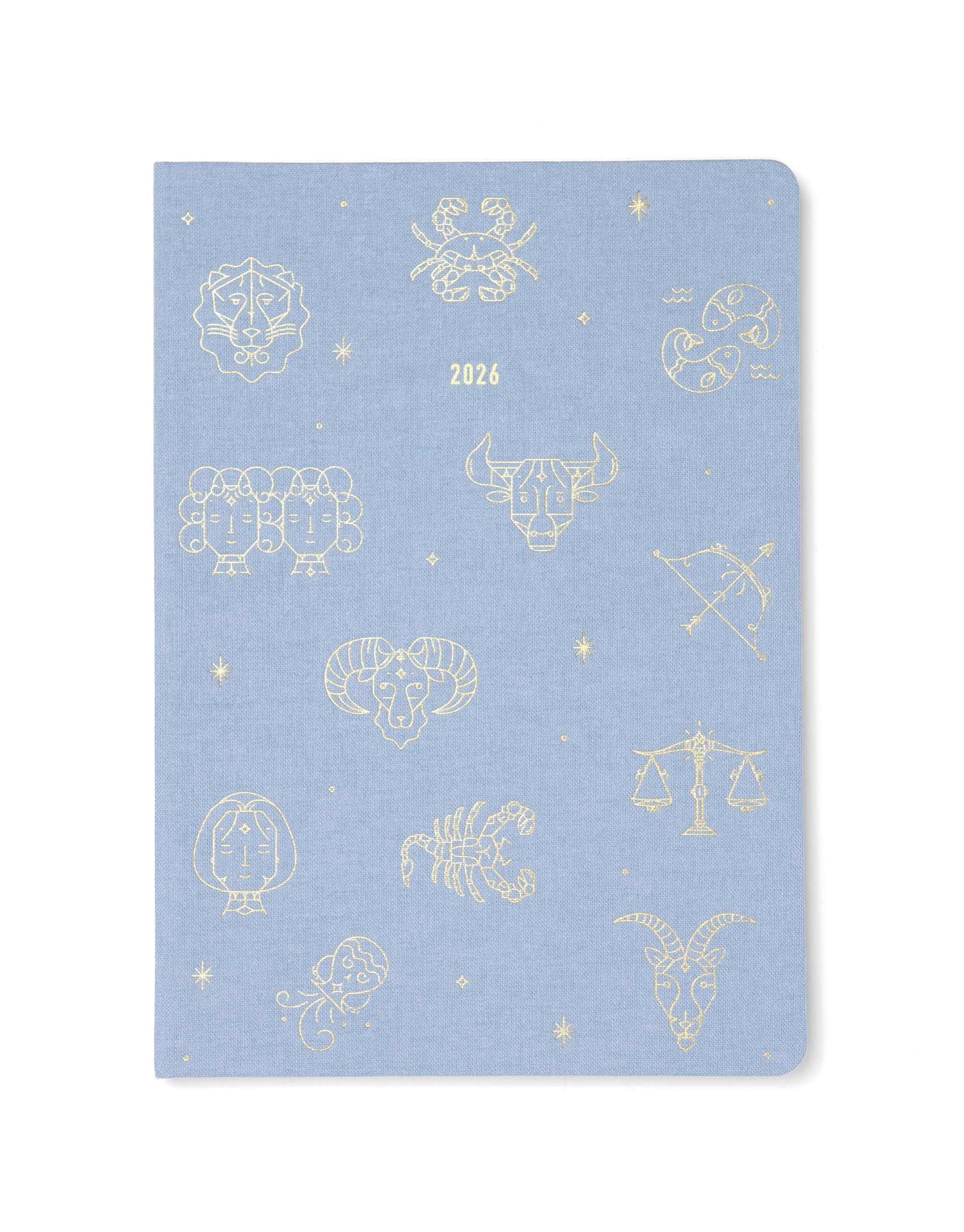 Letts of London Zodiac A5 week to view 2026 diary - Sky 26-082296