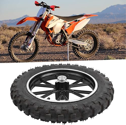 Miniatura 4 de Acouto Neumático de rueda trasera de motocross de 2.5-10 pulgadas 6010010 para PIT PRO Trail Dirt Bike Thumpstar RIM 0.5in AXLE, neumático de rueda
