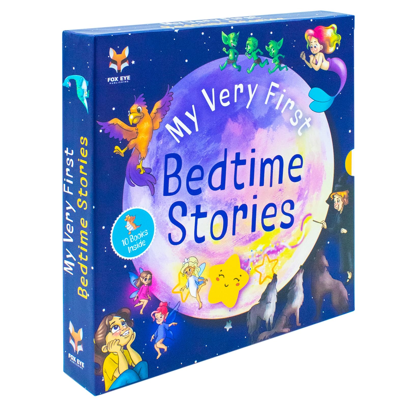 My Very First Bedtime Stories 10 Books Collection Set Age 0-5(The Delicate Dinosaur, The Energetic Elf, The Daring Dragon, The Fabulous Fairy, The ... The Wary Werewolf, The Watchful Witch)