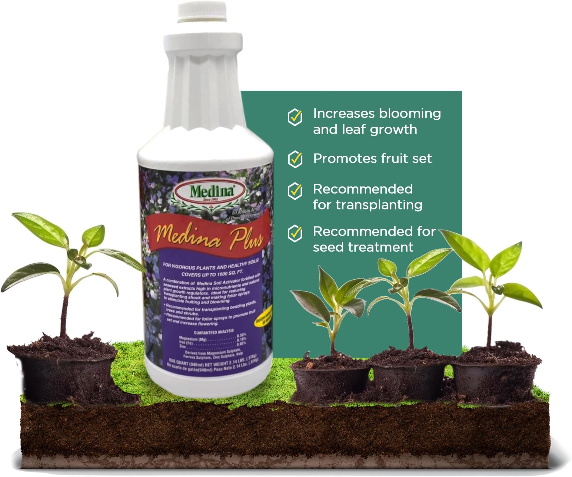 Medina Plus Liquid Fertilizer - Qt.