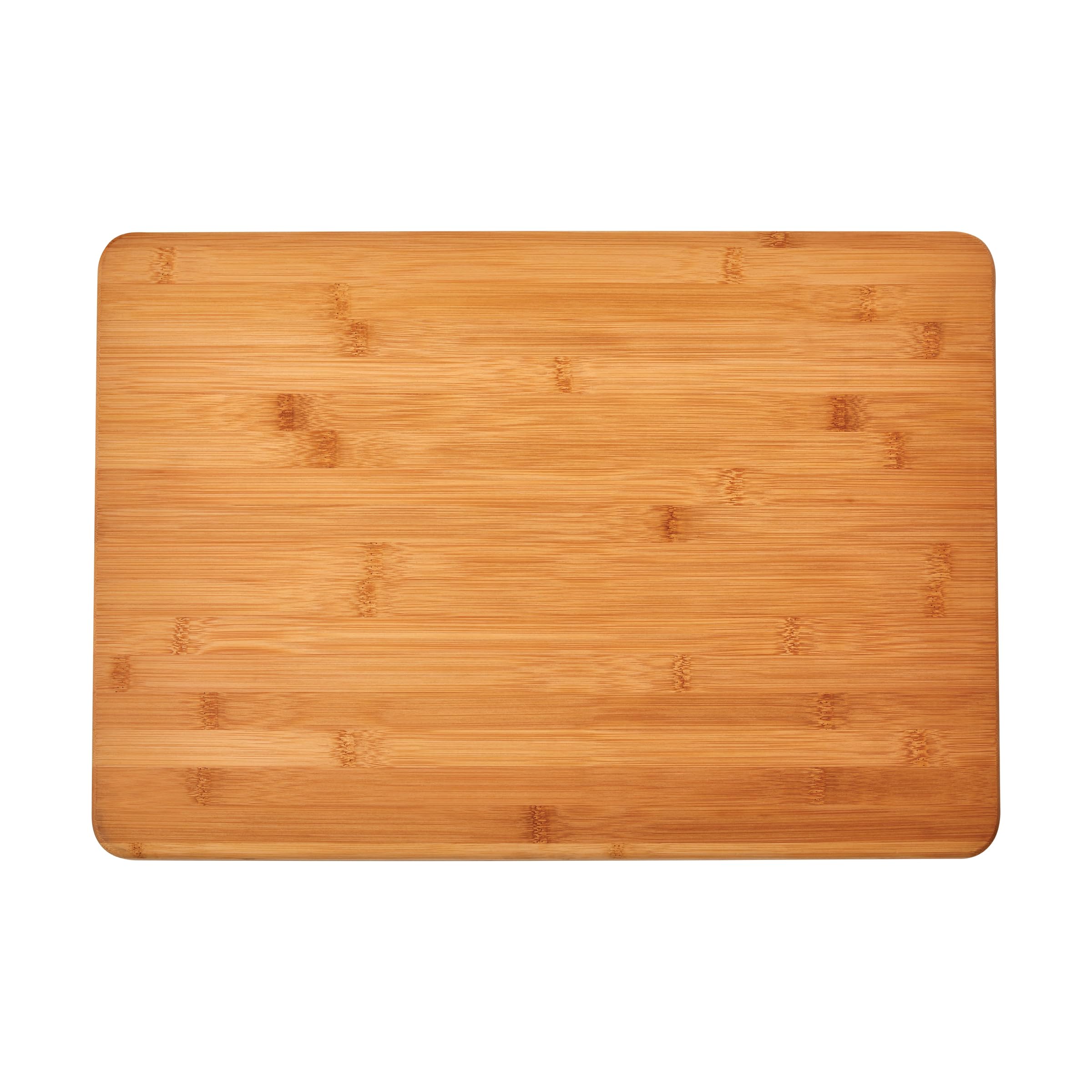 Farberware Extra-Large Wood Cutting Board, Reversible Chopping Board for Kitchen Meal Prep and Serving, Charcuterie Board, 14-Inch x 20-Inch, Bamboo